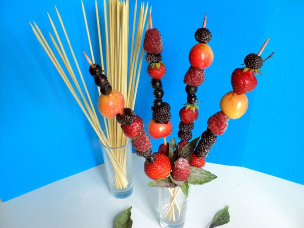 Bella porzione e porzione di frutta