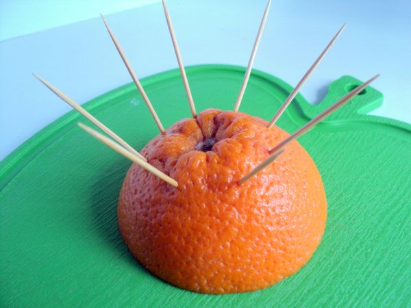 Bella porzione e porzione di frutta