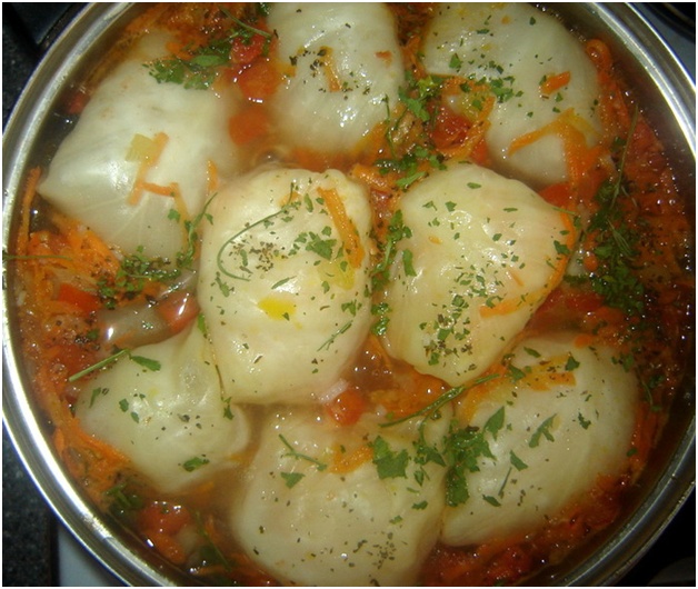 casseruola di cavoli ripieni