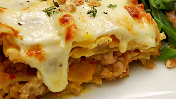 Ricetta per lasagne piccanti vegetariane di IKFA