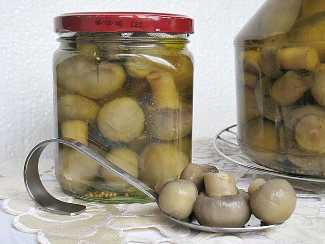 Champignon marinati per l'inverno, ricetta classica