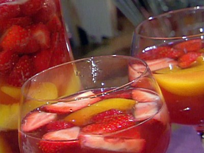 Sangria con vino rosato 