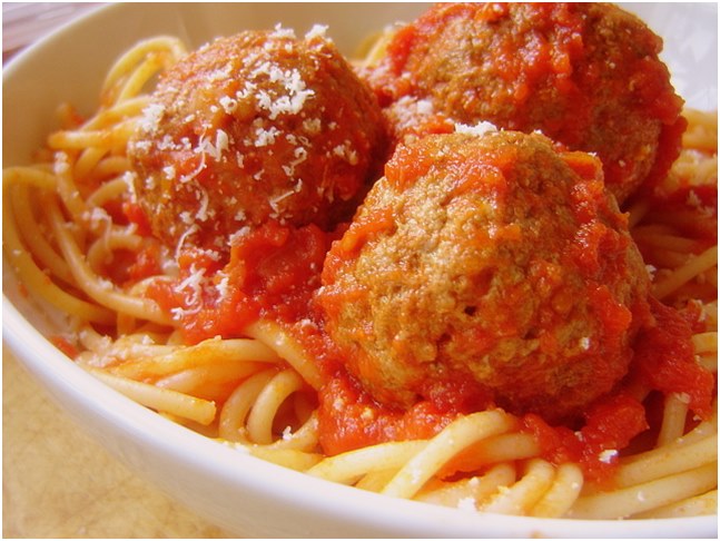 polpette con salsa