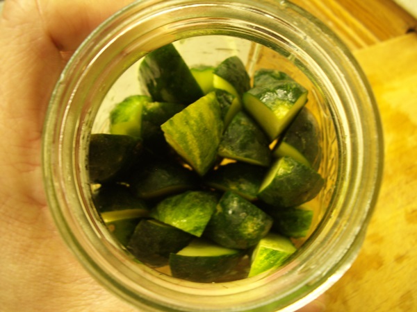 Cetrioli saporiti con aglio per l'inverno