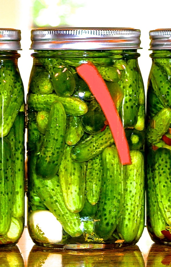 Cetrioli saporiti con aglio per l'inverno