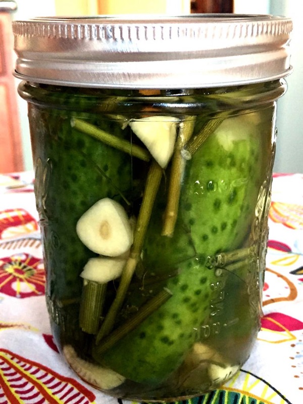 Cetrioli saporiti con aglio per l'inverno