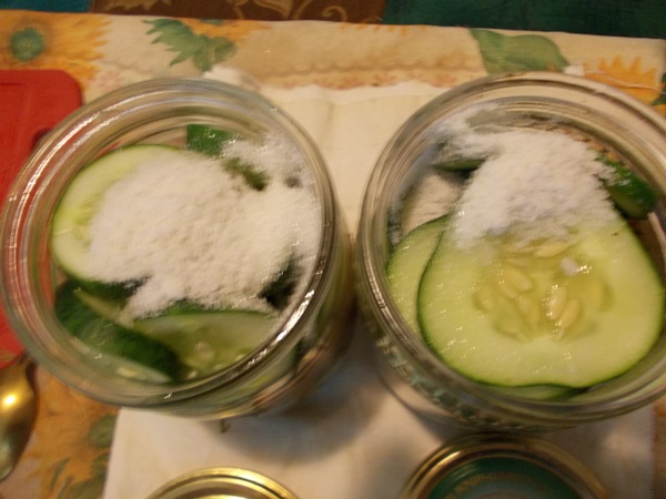 Cetrioli saporiti con aglio per l'inverno