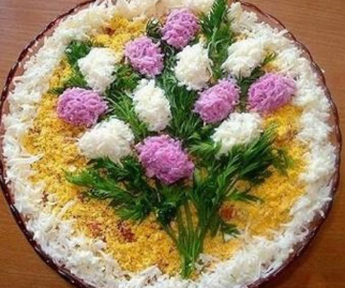 Decorazione di insalate per capre di Capodanno 