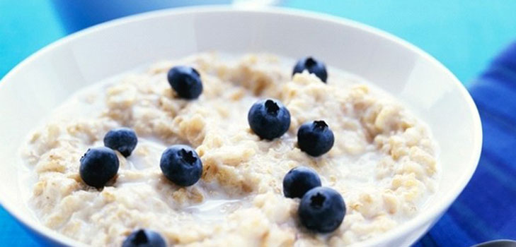 Farina d'avena nel latte