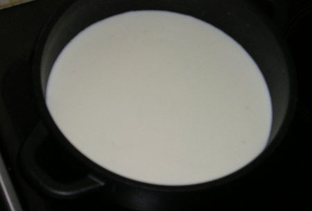 Farina d'avena nel latte