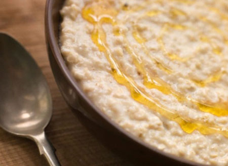 Farina d'avena nel latte