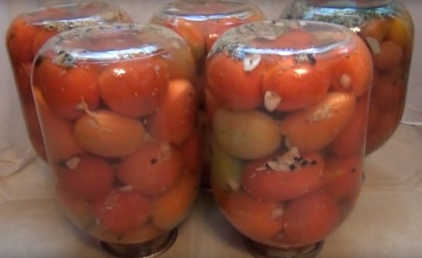 Pomodori con aglio per l'inverno, ricette. Raccolta di pomodori con aglio per l'inverno: una ricetta per una cottura veloce, senza sterilizzazione, salata senza fare il bagno