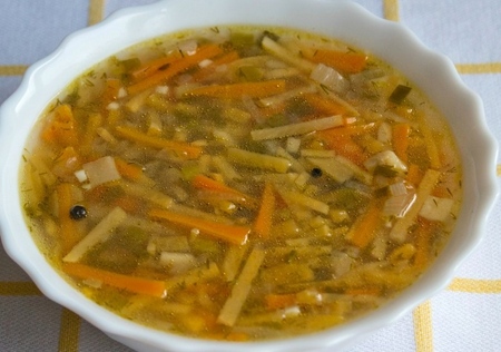 Zuppa di quaresimale sulla guardia della salute e della figura