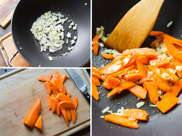 Una semplice ricetta di pollo in una marinata con un guarnito di verdure