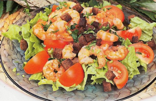 Insalata di gamberetti con pomodori