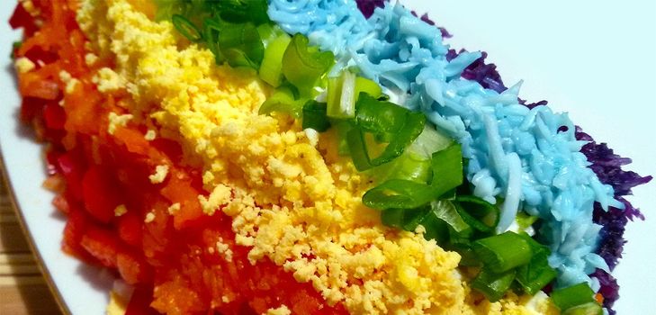 Ricetta dell'insalata dell'arcobaleno