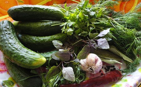 Cetrioli secchi per l'inverno a casa - ricetta foto