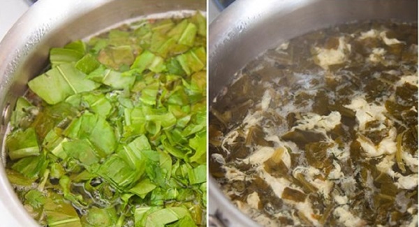 Zuppa verde di acetosa