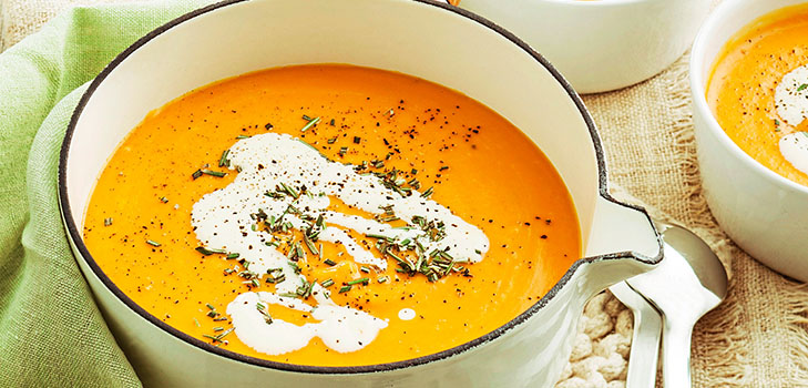 Deliziosa zuppa di zucca