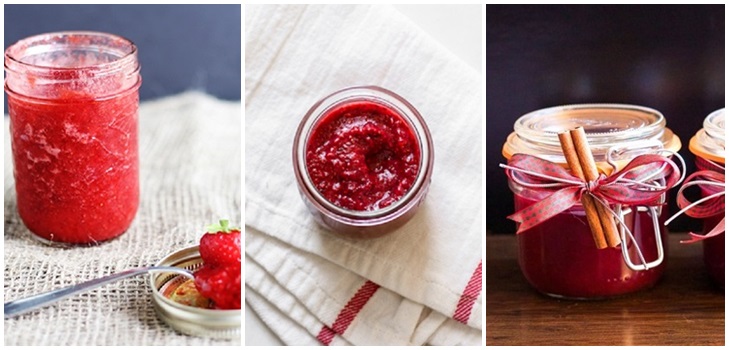 Jam-five-minute di fragole per l'inverno, ricette con foto