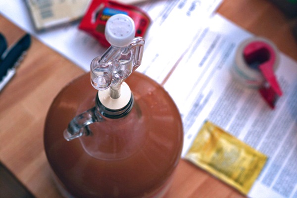Vino fatto in casa dalle mele