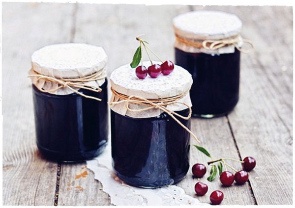 Ciliegie in inverno - ricette - marmellata con semi e senza semi, briefing di cinque minuti, marmellata, gelatina senza gelatina, composta di ciliegie
