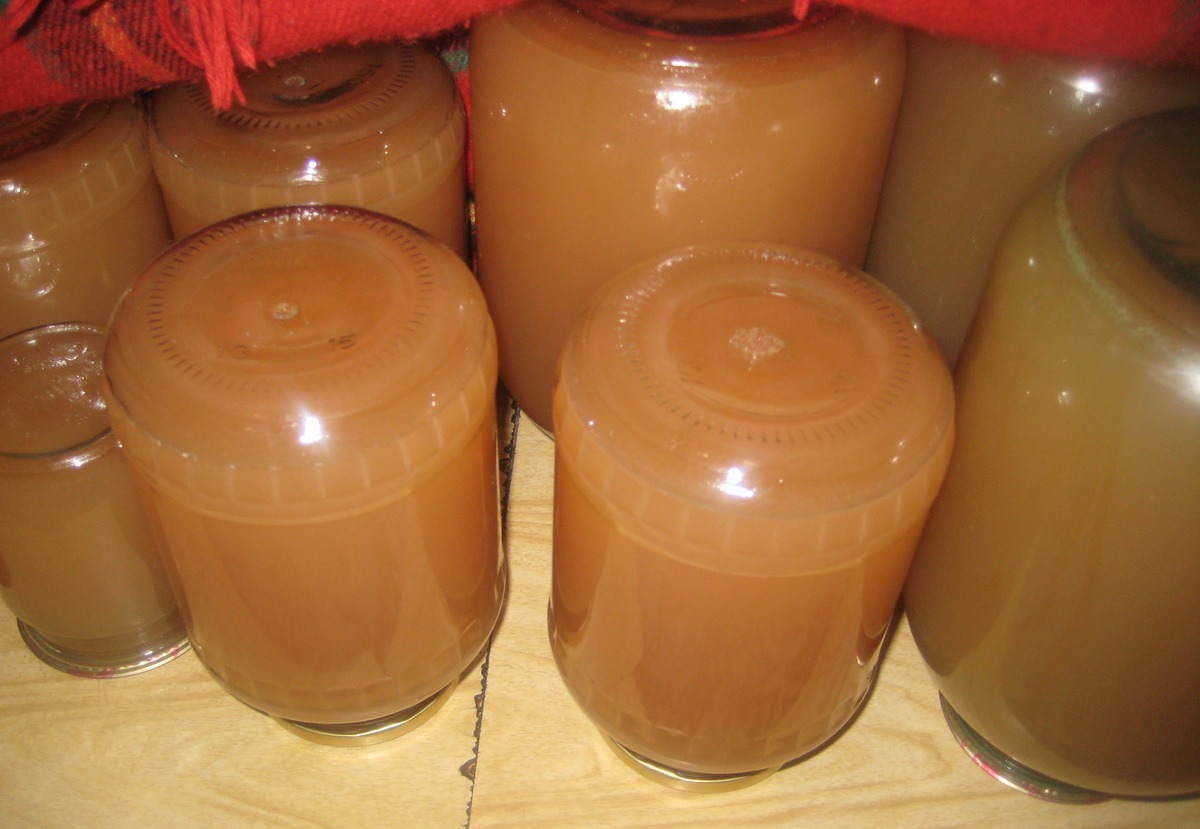 Succo di mele per l'inverno