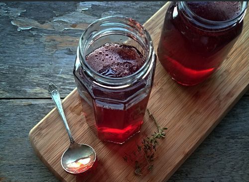 Gelatina di marmellata di lamponi