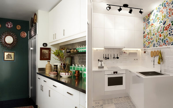 Piccola cucina: quattro design segreto elegante