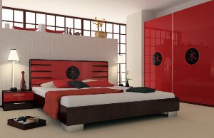 Camera da letto in stile giapponese