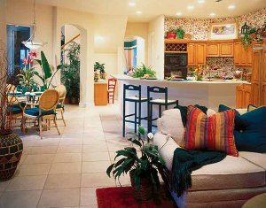 Stile mediterraneo all'interno