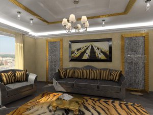 Art-deco stile all'interno