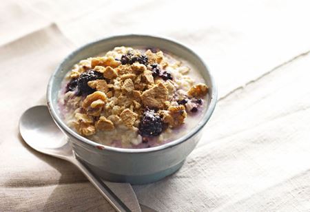 Avena porridge in acqua