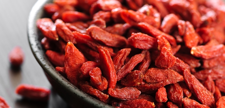 Bacche di Goji. applicazione